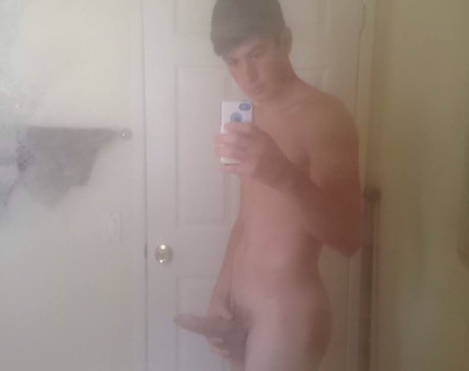 Teen Guys with iPhones take dick self pics